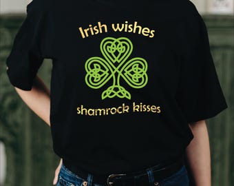 Irisches Kleeblatt Küsse SVG: Keltischer Knoten Schnittdatei (Digitaler Download)