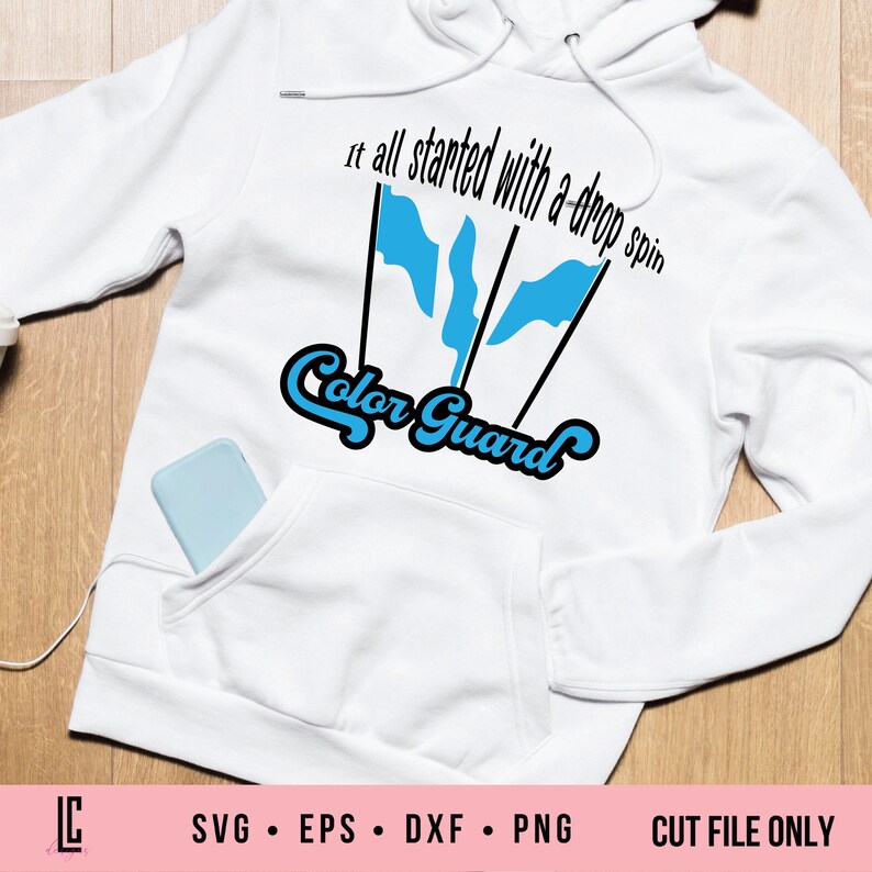 Drop Spin Color Guard SVG for Marching Band, Drum Corp, and Indoor