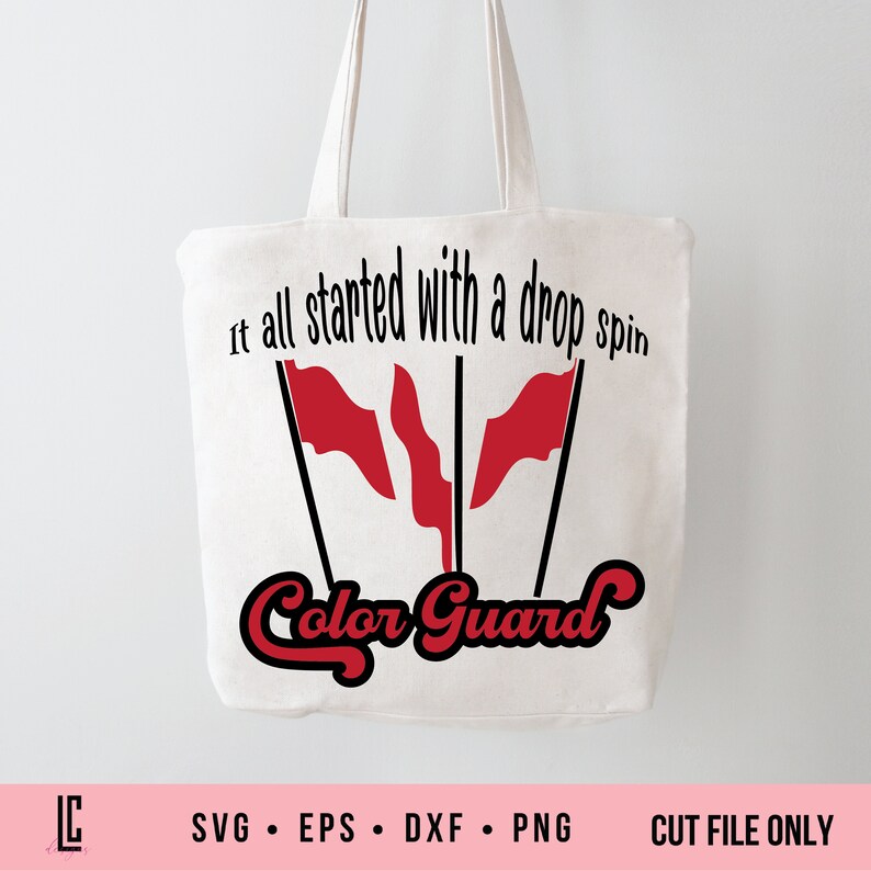 Drop Spin Color Guard SVG for Marching Band, Drum Corp, and Indoor