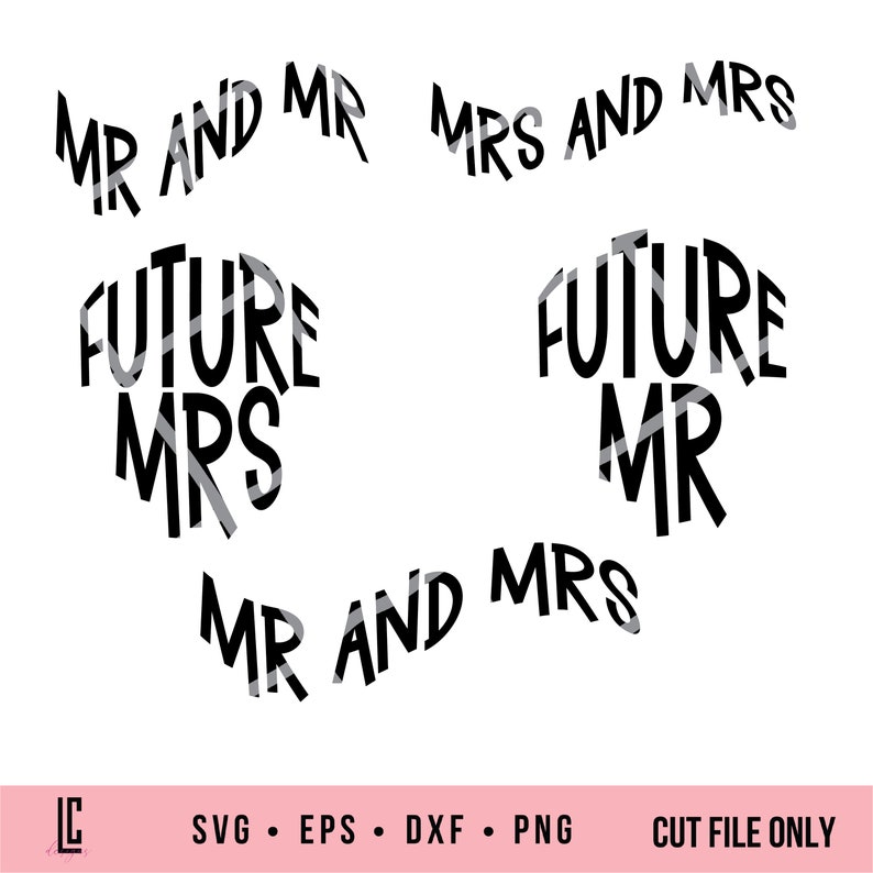 Future Mr. and Mrs. SVG Bundle: Wedding Celebration Cut Files - Etsy