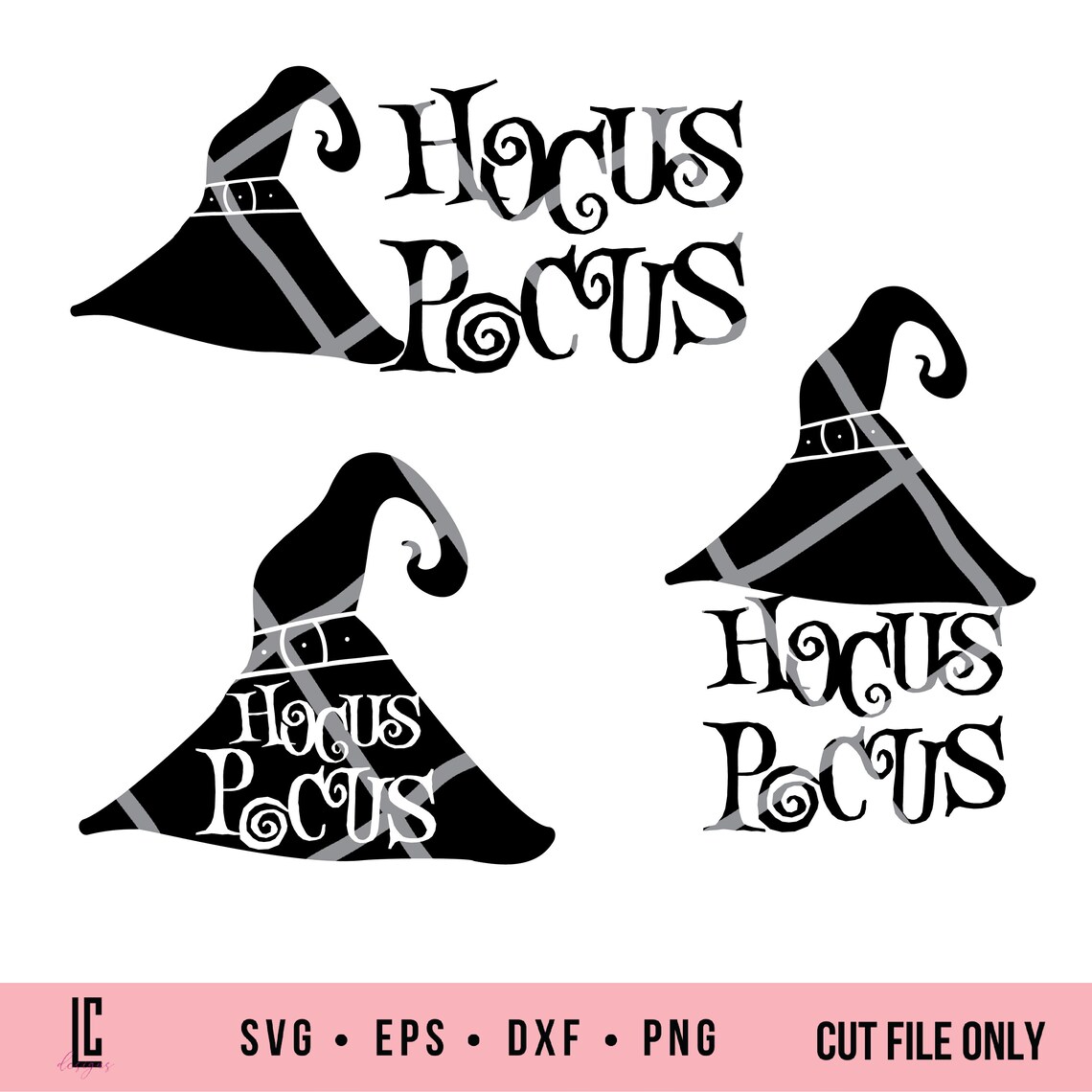 Hocus Pocus SVG Bundle Witch Hat Halloween SVG Cut Files for Cricut or ...