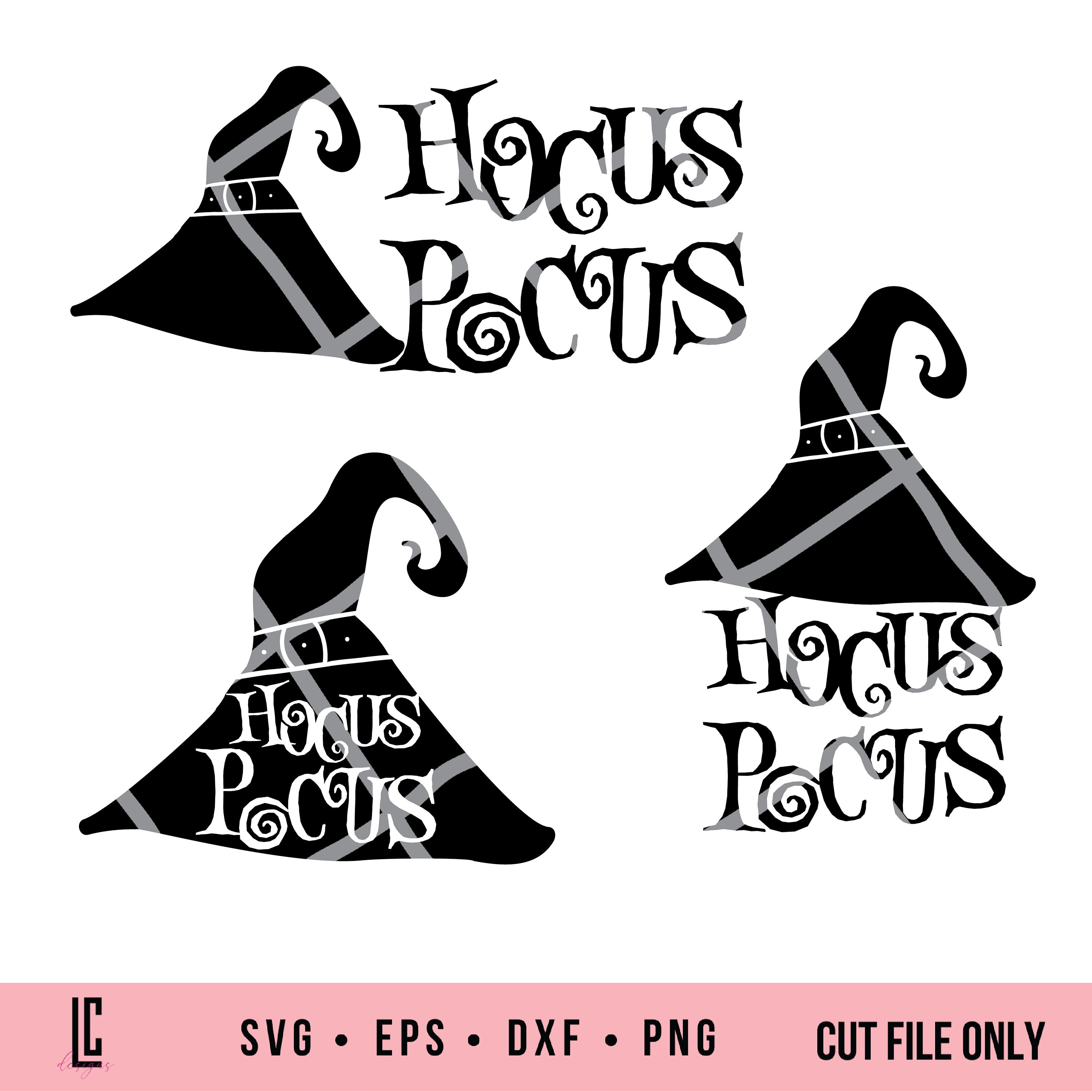Hocus Pocus SVG Bundle Witch Hat Halloween SVG Cut Files for Cricut or ...