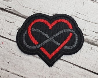 Polyamory Iron-on patch. Embroidered  badge for poly relationships