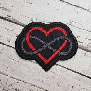 Polyamory Iron-on patch. Embroidered  badge for poly relationships