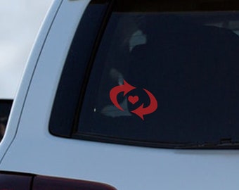 Switch Vinyl Decal - Car Decal with Switch Arrow BDSM symbol