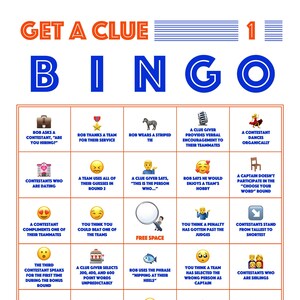 Game Show Network Get a Clue Bingo Cards ~ Set of 3