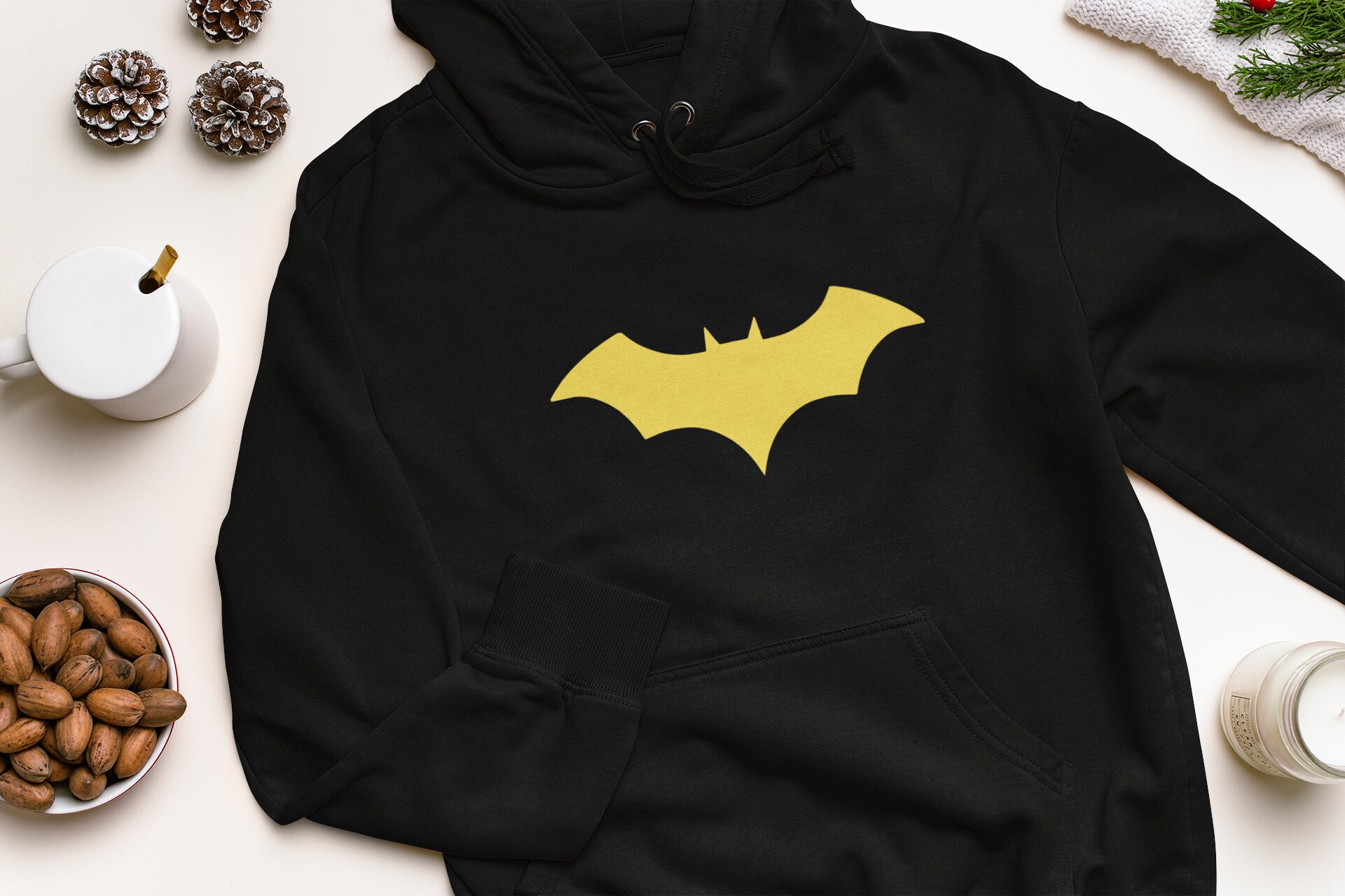 Bat in black hoodie Clearance