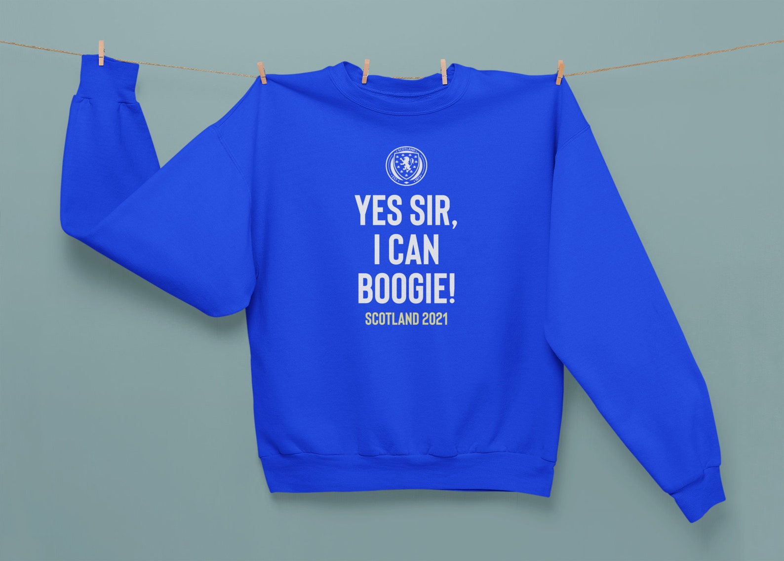 YES SIR I Can Boogie Scottish Flag Sweatshirt Scotland Etsy