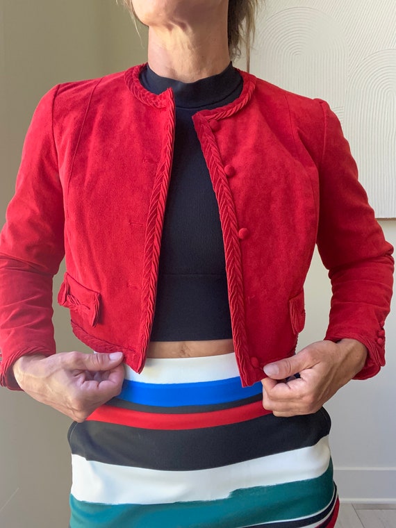 Sinful hot sale red suede
