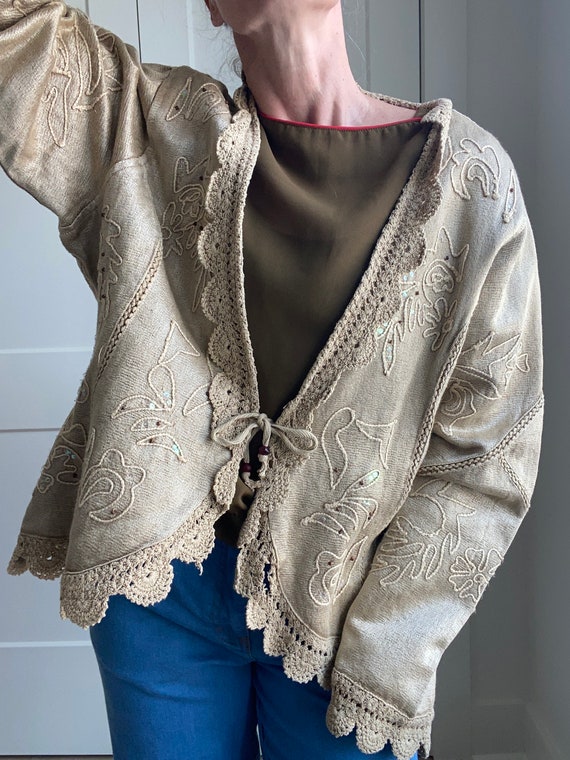 Flashback Tan Cardigan - image 2