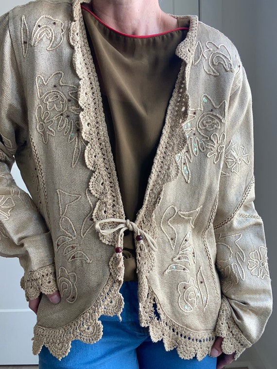 Flashback Tan Cardigan - image 9