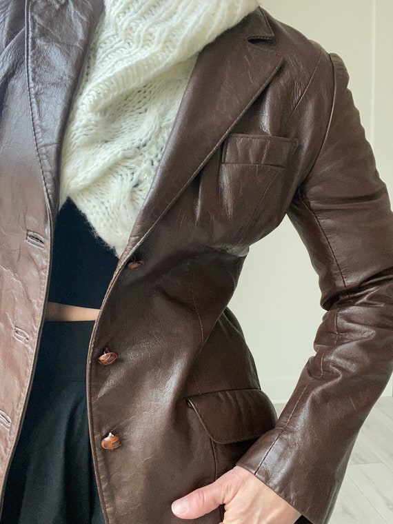 1970s Peter Caruso Leather Jacket - image 1