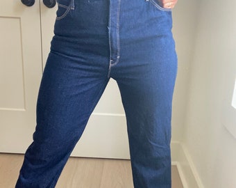 Denim Blue Jeans, Vintage, Mid High Waisted, Women, Fashion, Clothes, Clothing