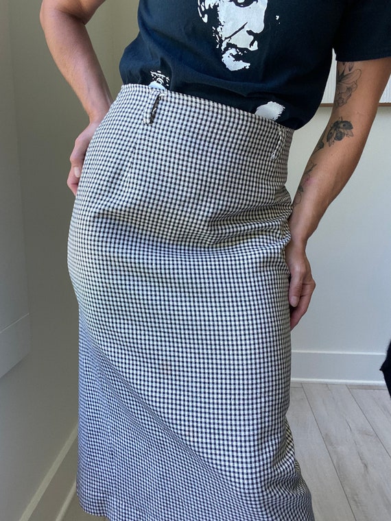 Black and Ivory Rafaella Pencil Skirt - image 5