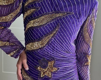 New Look Purple Beaded Dress