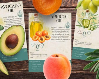 Book of Shadows, Printable pages of Ingredients. Set #3