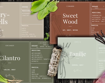 Etiquetas de boticario - Colección Herbal Witchy Kitchen: Amor