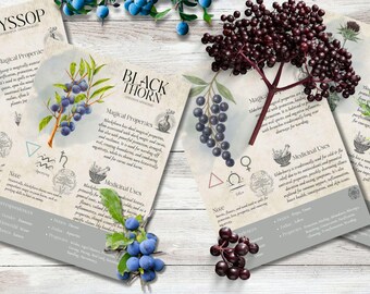 Book of Shadows, Printable pages of Baneful Herbs. Set #4