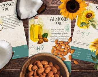 Book of Shadows, Printable pages of Ingredients. Set #4