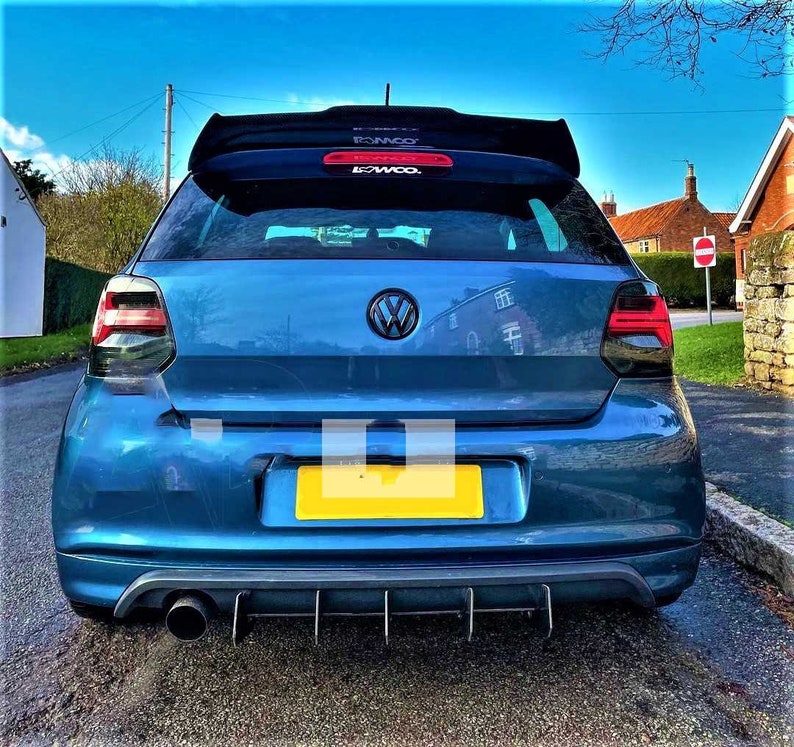 VW Polo MK5 6r 6c Gti R Batman Style Gloss Black Boot Spoiler Etsy
