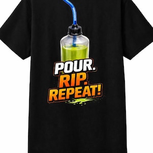 Pour Rip Repeat Shirt T-shirt graphique boisson énergisante T-shirt pour sports d'action