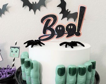 Halloween Cake topper. Boo Cake topper,  Halloween Birthday. Halloween Party. Halloween Party Decor. Decoration Halloween for kids