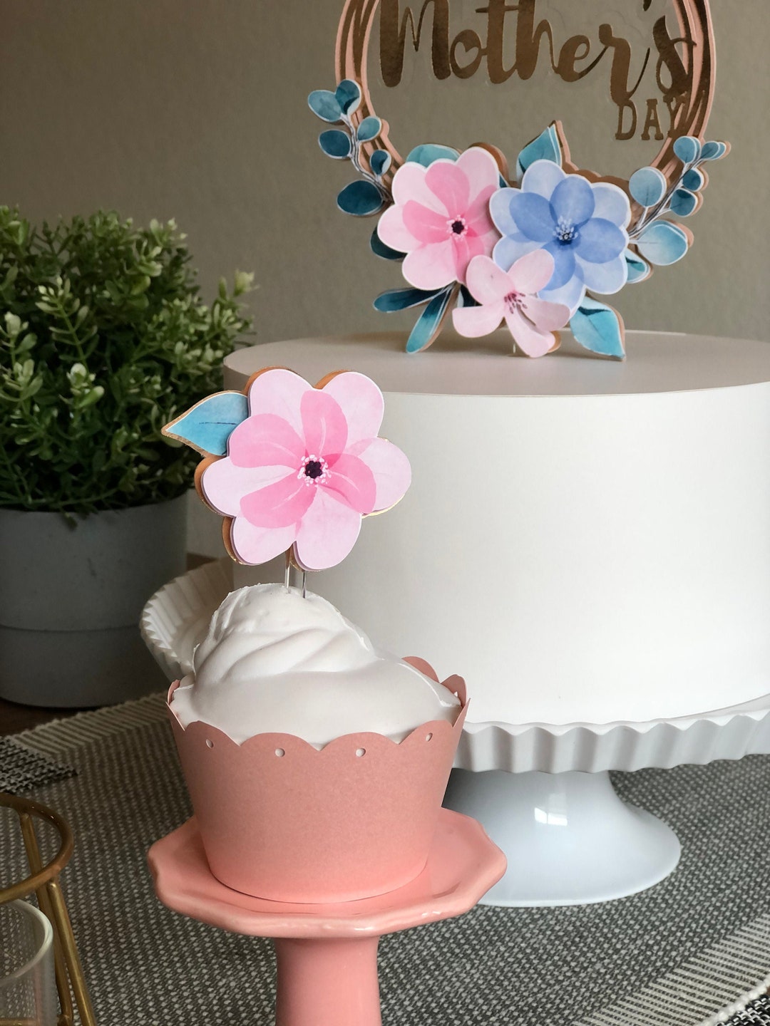 Pink Cupcake Wrappers, Birthday Party Cupcake Wrappers, Baby Cupcake