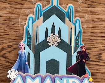 Frozen Birthday Cake Topper, Frozen Theme Party, Frozen Cake topper, Frozen Decorations