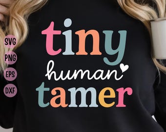 Tiny Tierbändiger SVG, Lehrer Geschenk (Digitaler Download)