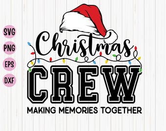 Christmas Crew SVG: Familie Shirt Design (Digitaler Download)