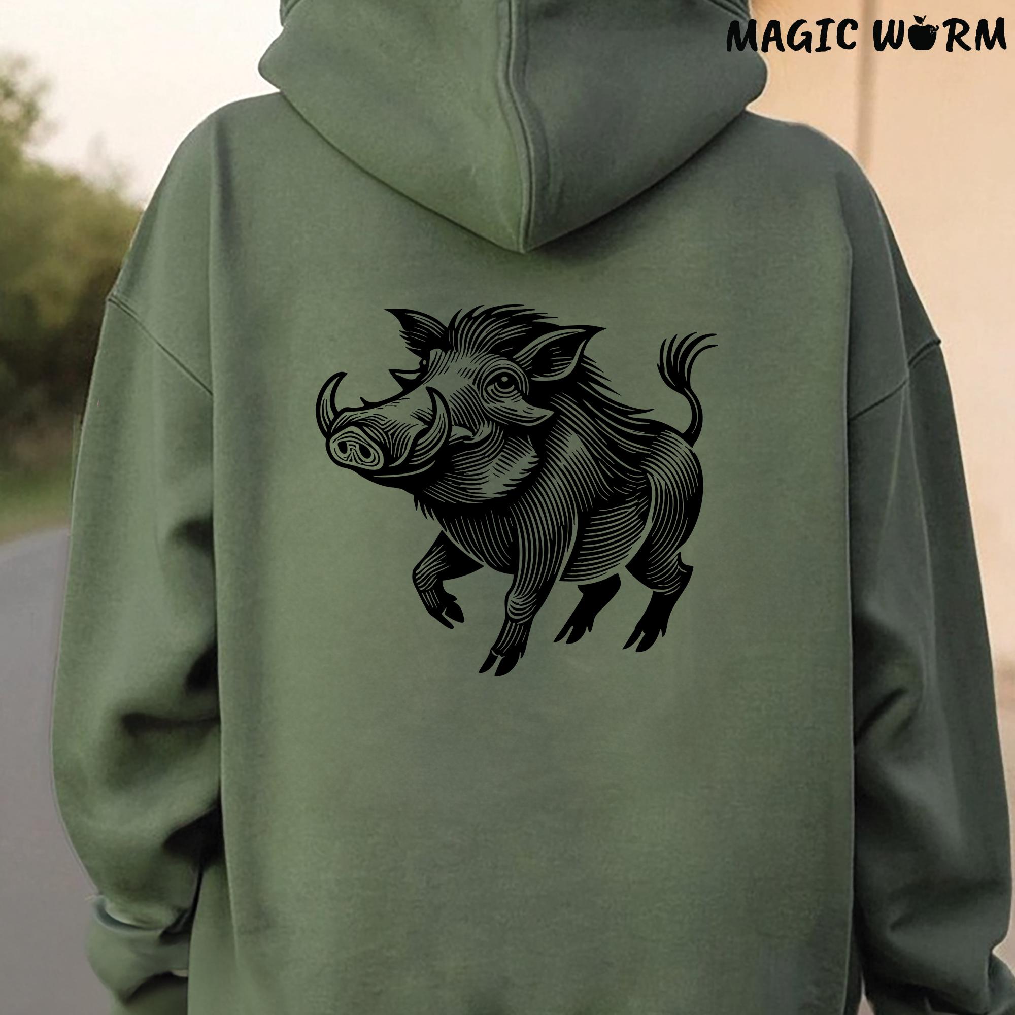 ヴィンテージのイボイノシシの走るSVG：イノシシのベクターカットファイル（デジタルダウンロード） - Etsy 日本, image size:2000x2000