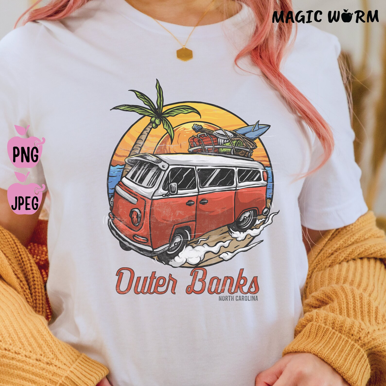Outer Banks Png Pogue Life Png Vintage Van Outer Banks | Etsy