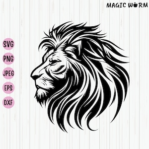 Lion Svg, Lion Head Svg, Lion Clipart, Lion Shirt Design, Lion Face Svg File For Cricut, Cut File, Instant Download