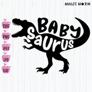 Baby Saurus SVG: T-Rex Dinosaur Cut File (Digital Download)
