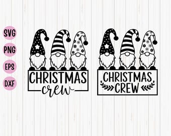 Wichtel Weihnachtscrew SVG: Familie Weihnachten Schnittdatei (Digitaler Download)