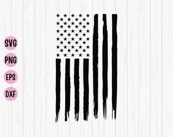 Distressed American Flag SVG: Patriotic USA Vector Graphics (Digital Download