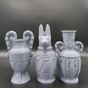 Vases, Jars, Canopic Jars, Props, Magic Items, Relics, Egyptian, Mummy