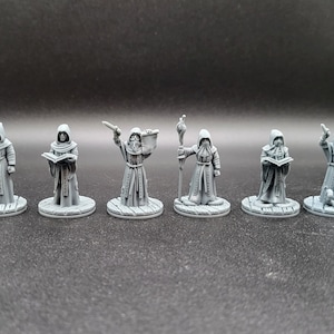 Deep One Cultists, Cthulhu Cultists, Sea Cultists, Ocean Cultists, Tentacle, DnD mini TTRPG tabletop miniatures, EC3D Depths of Savage Atoll