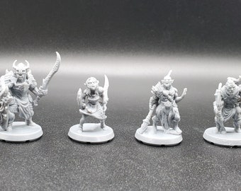 Orc Warrior, Orc Leader, Orc Archer, Orc Spearman, Half Orc, DnD mini, TTRPG tabletop gaming miniature, EC3D Beasts and Baddies, 3D printed