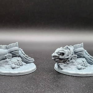 Giant Eel, Eel mini, Eel Mount, Mount, Moray Eel, miniature, DnD