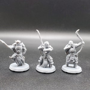 Hobgoblin Warrior, Hobgoblin Archer, Hobgoblin Spearman, Hobgoblin Leader, DnD mini, TTRPG miniature, EC3D Beasts and Baddies, 3D printed
