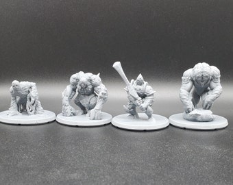 Golem, Clay Golem, Earth Golem, Armor Golem, Steel Golem, Flesh Golem, Zombie, Brain Golem, Illithid, Mind Flayer
