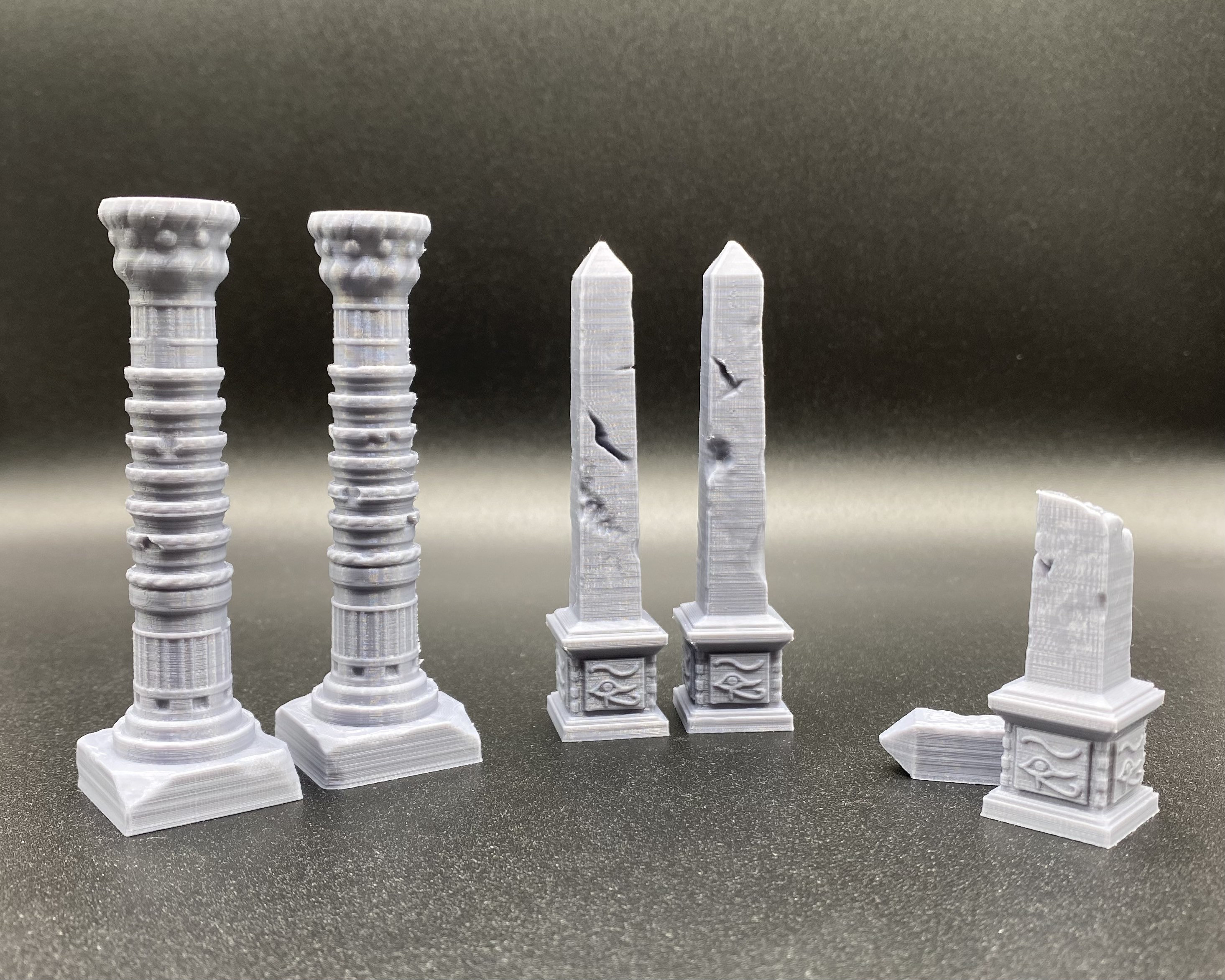 Columns, Scatter Terrain, Obelisk, Ancient ruins, Pillars, Desert, Egyptian