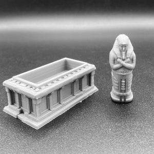 Sarcophagus, Mummy, Pharaoh, Egyptian, Lich Phylactery, Scatter Terrain