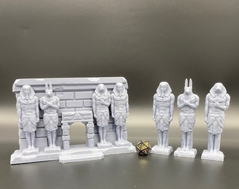 Temple Entrance, Dungeon Entrance, Temple Entrance, Statues, Scatter Terrain, Egyptian Statues
