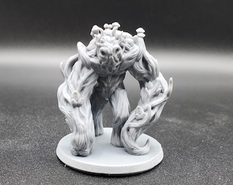Shambling Mound, Earth Spirit, Nature Elemental, Vine Golem, Nature Golem, Force of Nature, DnD mini, TTRPG tabletop miniature, EC3D