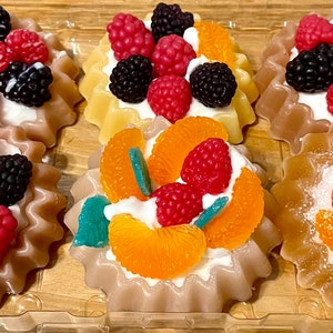 Berry Tart Soap /  Cake soap / Food Soap/ Berry Soap / Gift For Her / Birthday Soap Favors / Dessert Soap / Mother&#39;s Day Gift / Sweet Soap
