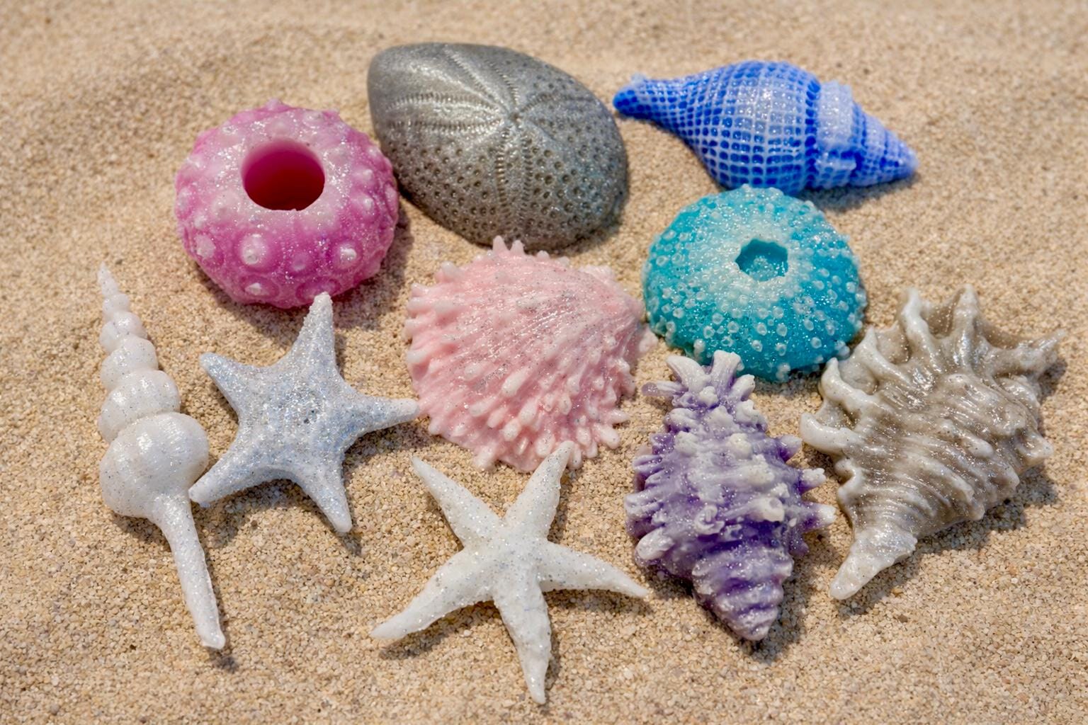 SEASHELL SOAP SET- 10 Pieces-coastal Gift Set-beach House Gif Soaps - Etsy