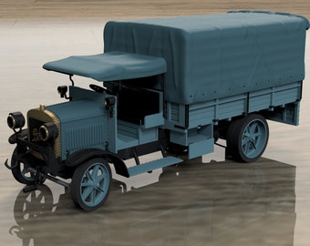 RENAULT EG WW1 french truck 3D model kit 1:72 scale WW1 Highly detailed