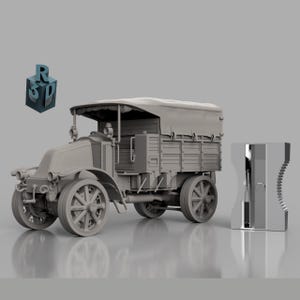 Renault EG Late Model WW1 french truck 3D model kit 1:72 Scale WW1 Highly Detailed. Renault EG 3D model scale 1/72